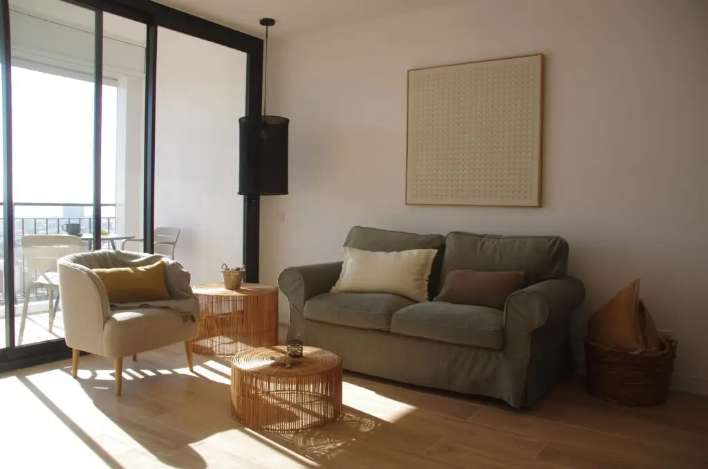 salon y balcon
